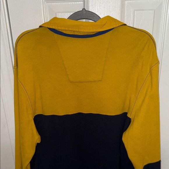 Nautica Men's Yellow blue  Striped Shirt - Picture 9 of 13